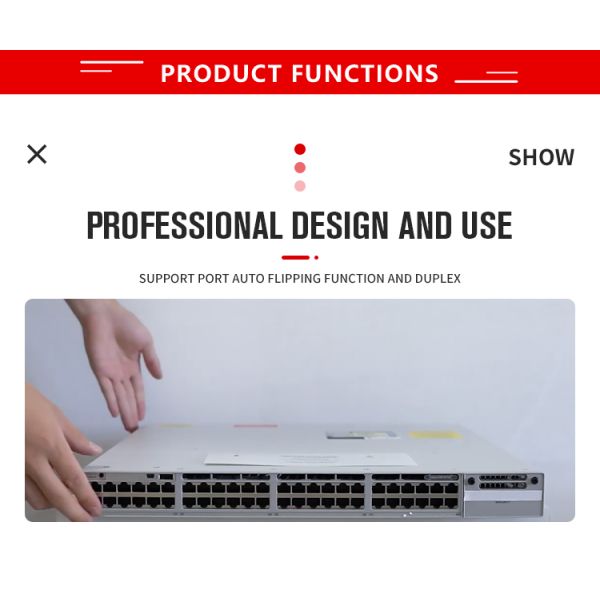 New Original C9300 Series 24 Port POE Network Switch 208G C9300-24P-A