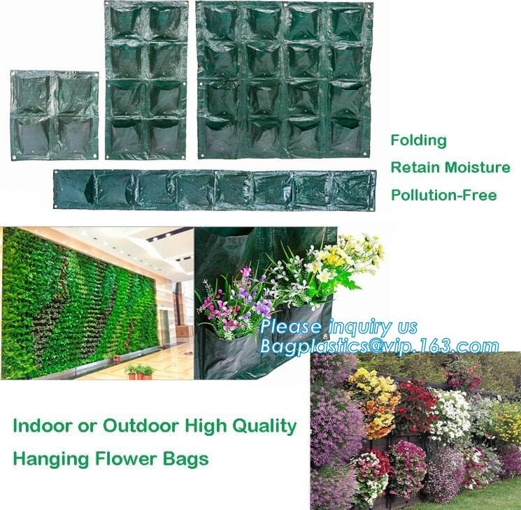 Nine pockets cheap vegetable grow planter bag,china manufacture riptop waterproof nursery bag,planting potato grow bag