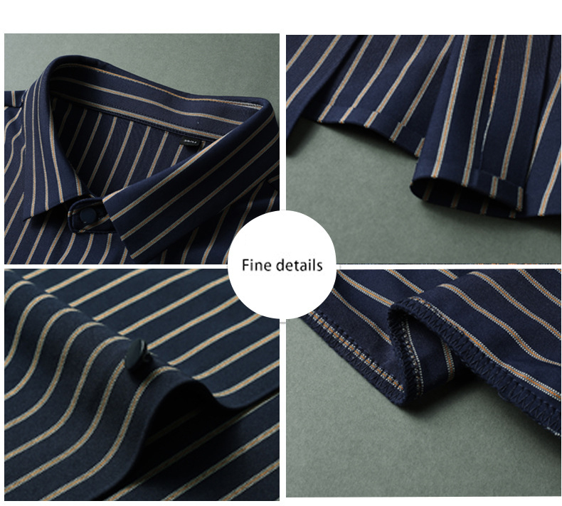 2022 Men's Black Plain Custom Summer Long Sleeve Formal Shirts Slim Fit Cotton Silk Shirt