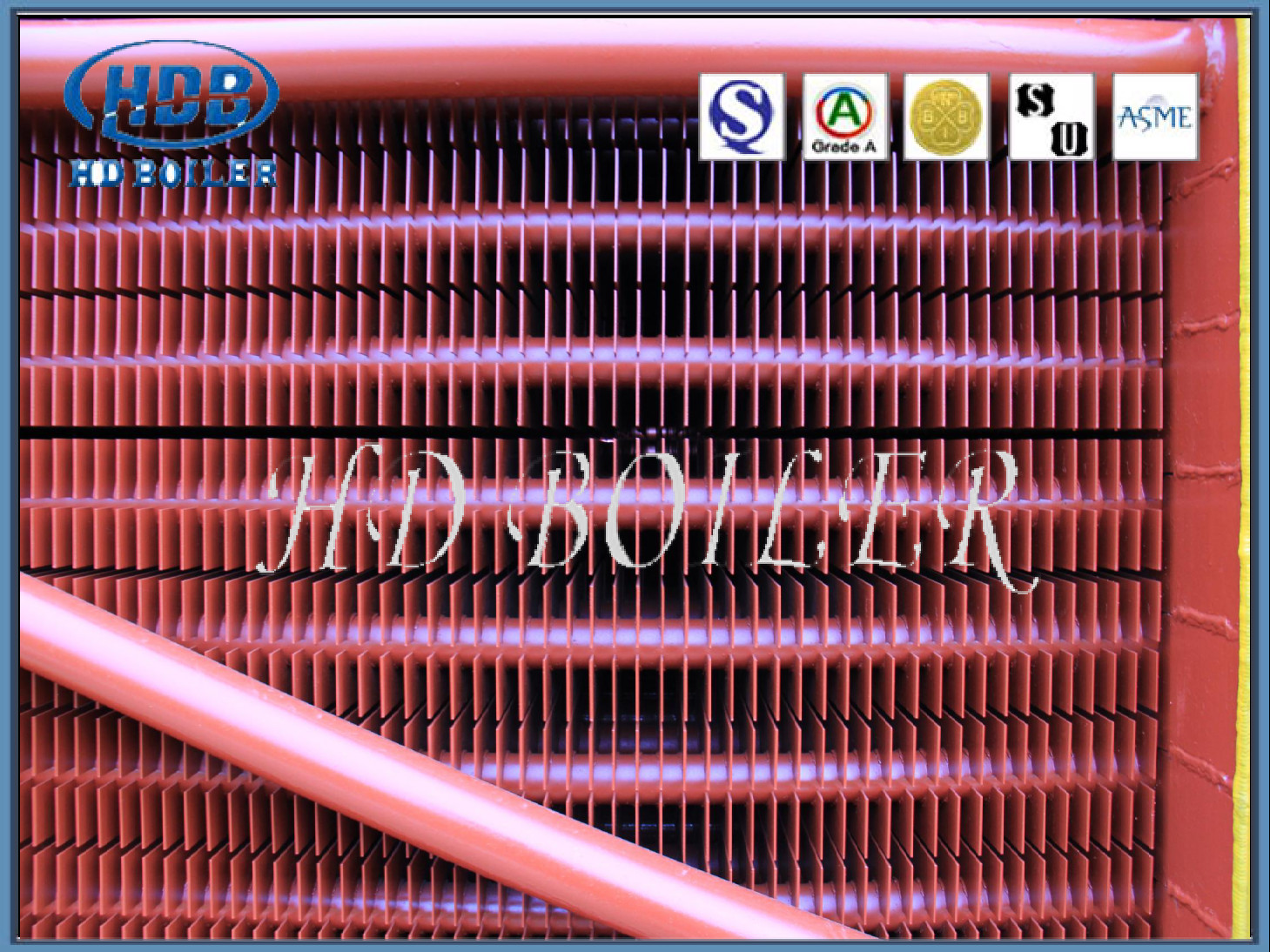 ASME SA192 50.8x4.06x6000mm Double H Type Boiler Fin Tube For Heat Exchanger