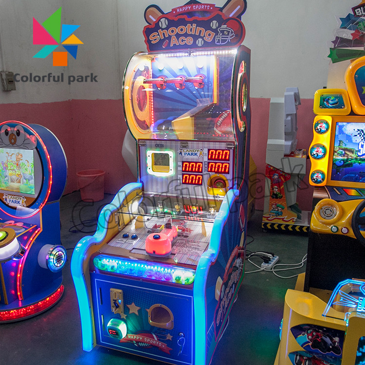 Shooting Ace Ticket Redemption Machine Water Gun Target Crazy Cat Throwing