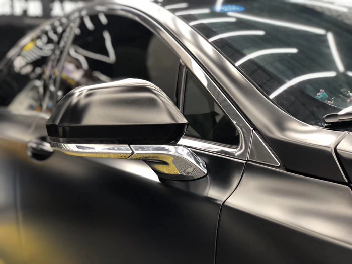 Black Matte Car Vinyl Wrap Removable Bubble Free Hides Scratch Metallic
