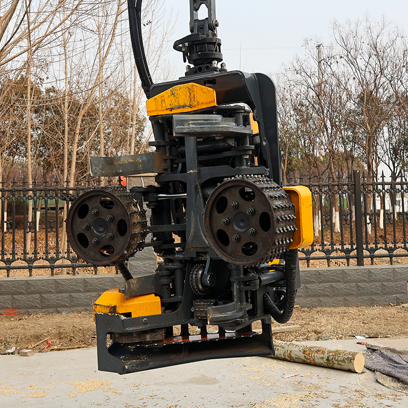 Timber Harvester Head Cutting Logs For 400mm Tree Saw Excavator