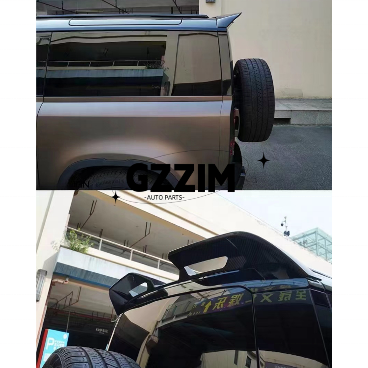 Carbon Fiber Land Rover Defender Rear Spoiler ABS Plastic