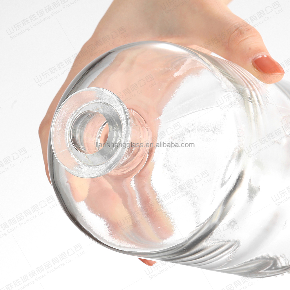Glass Antica Farmacia Spirit Bottle with Custom Logo 500ml 750ml 700ml and Glass Cap