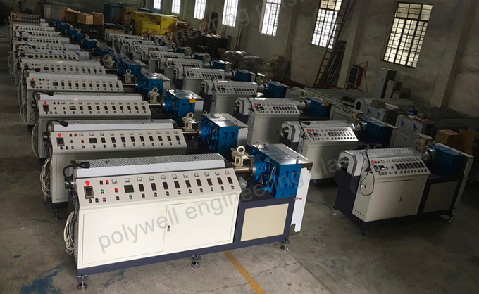PA66 GF25 Strip Single Screw Plastic Extruder Machine For Thermal Barrier Aluminum Profile