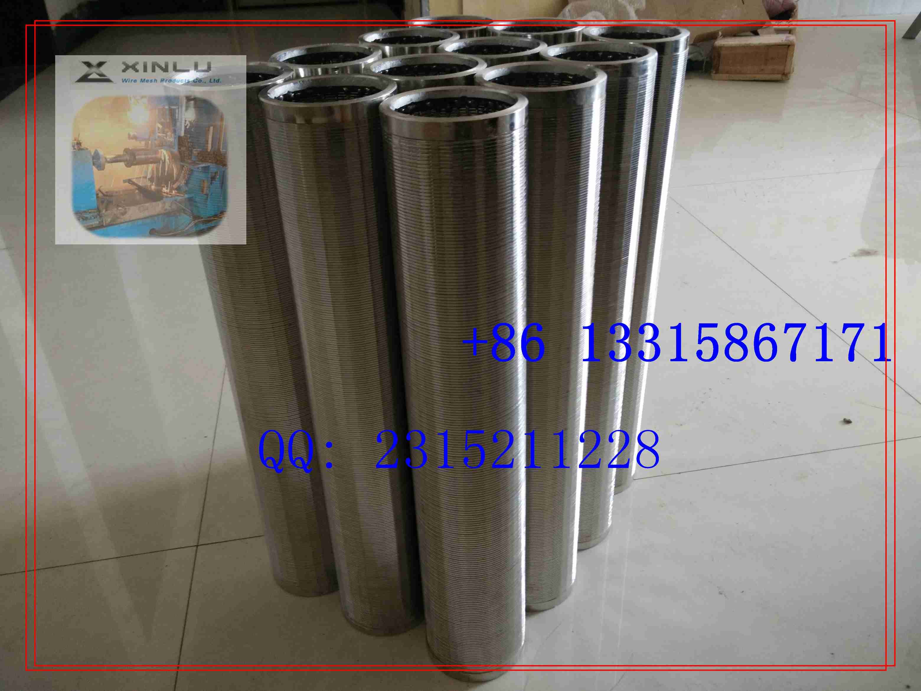 DEWATERING WELL SCREEN / STAINLESS STEEL SCREEN PIPE / JOHNNSON SCREEN TUBE / WEDFE WIRE FILTER SCREEN / FLITER ELEMENT