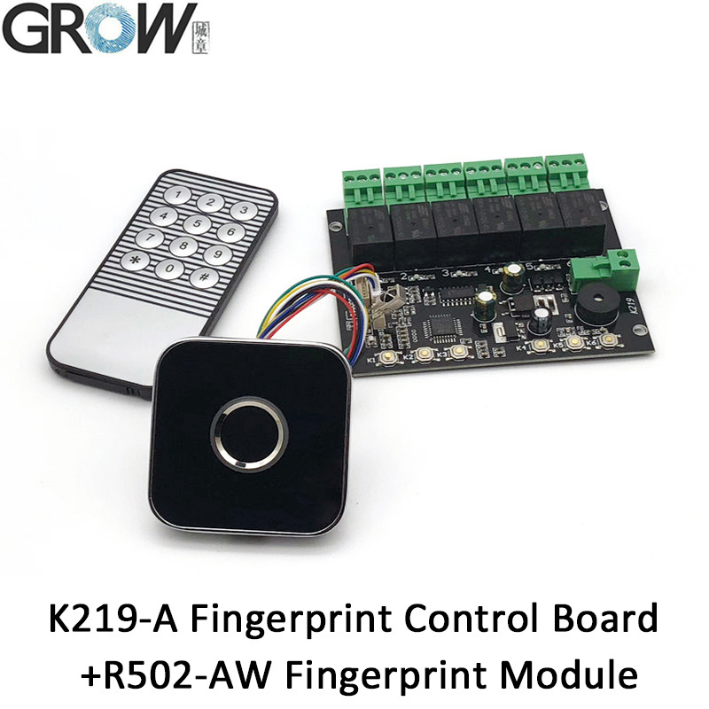 Grow K219-a+R502-Aw Programmable Multiple Relay Fingerprint IR Control Board
