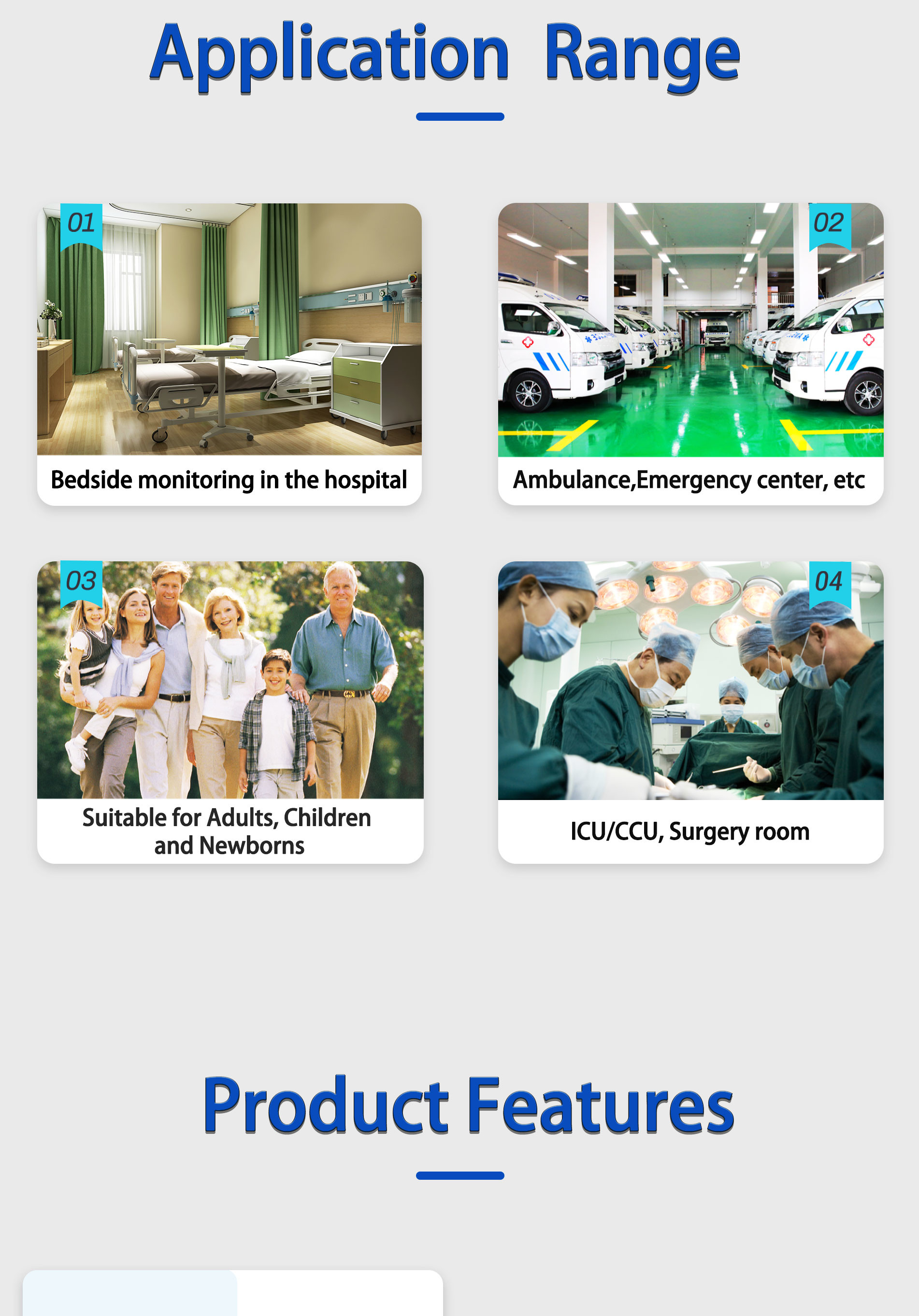 Support 16 Languages Wireless Central Monitor Multi Parameter Patient Monitor