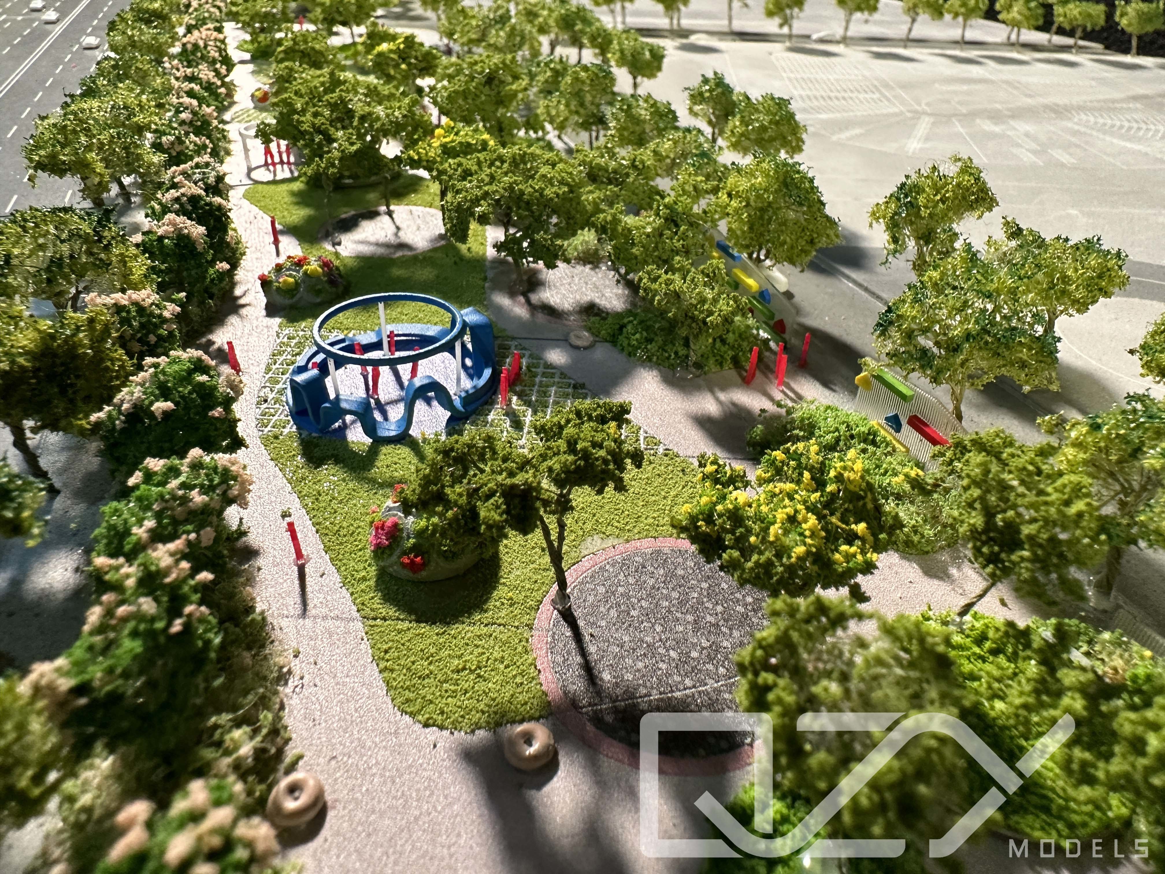 Sport Oasis L&B Landscape Models With Flower Tree Street Models Government project display