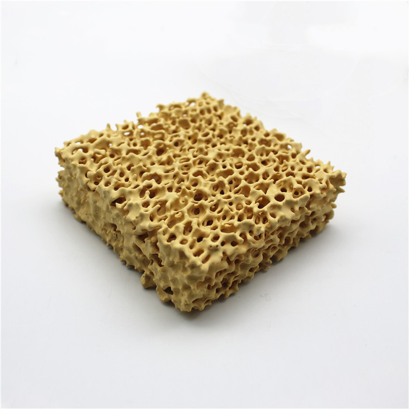 Porous Alumina Zirconium Oxide Silicon Carbide Foam Ceramic Filter Sheet