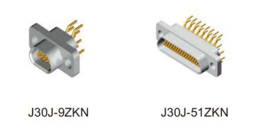 J30J Micro D Type Connector Female 100 Pin Connector 3A Rectangular