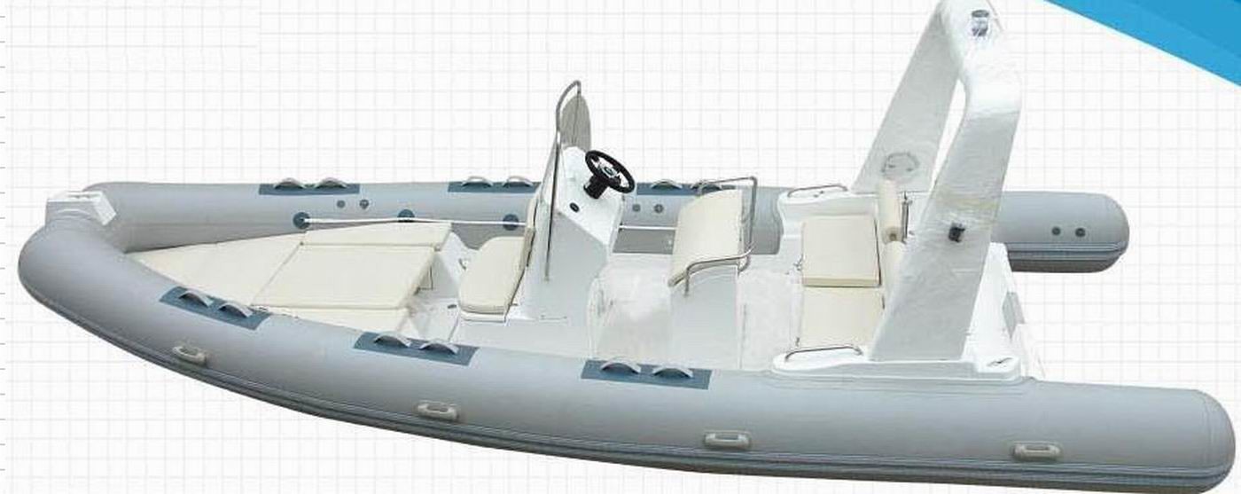 Rigid Hull Inflatable Rib Boat 22 Ft Toughness / Reliability With Fiberglass Step