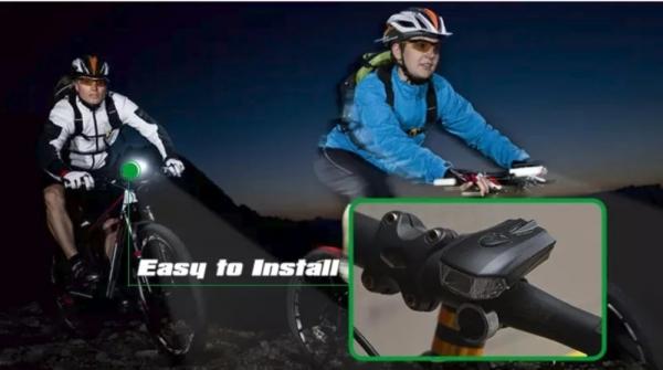 Led Intelligent Sensing Bike Front Light, LED Bike Emergency Flashlight for outdoor use, Bike light