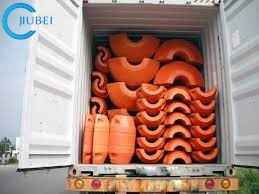 Cylindrical PE PU Dredging Pipe Floats For Marine Applications