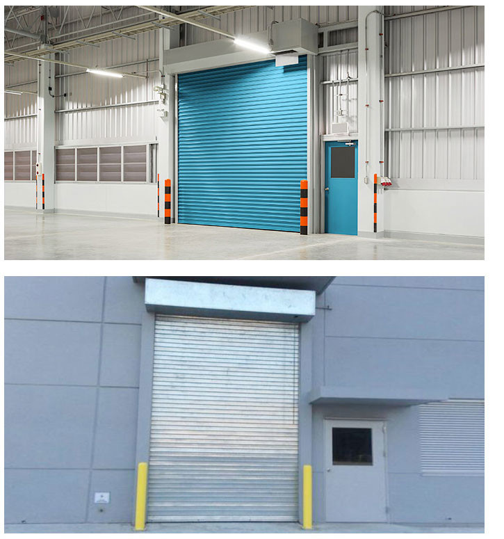 Blast Proof Steel Roller Shutter Door 380V Heavy Duty Roll Up Doors 12 Level Windproof