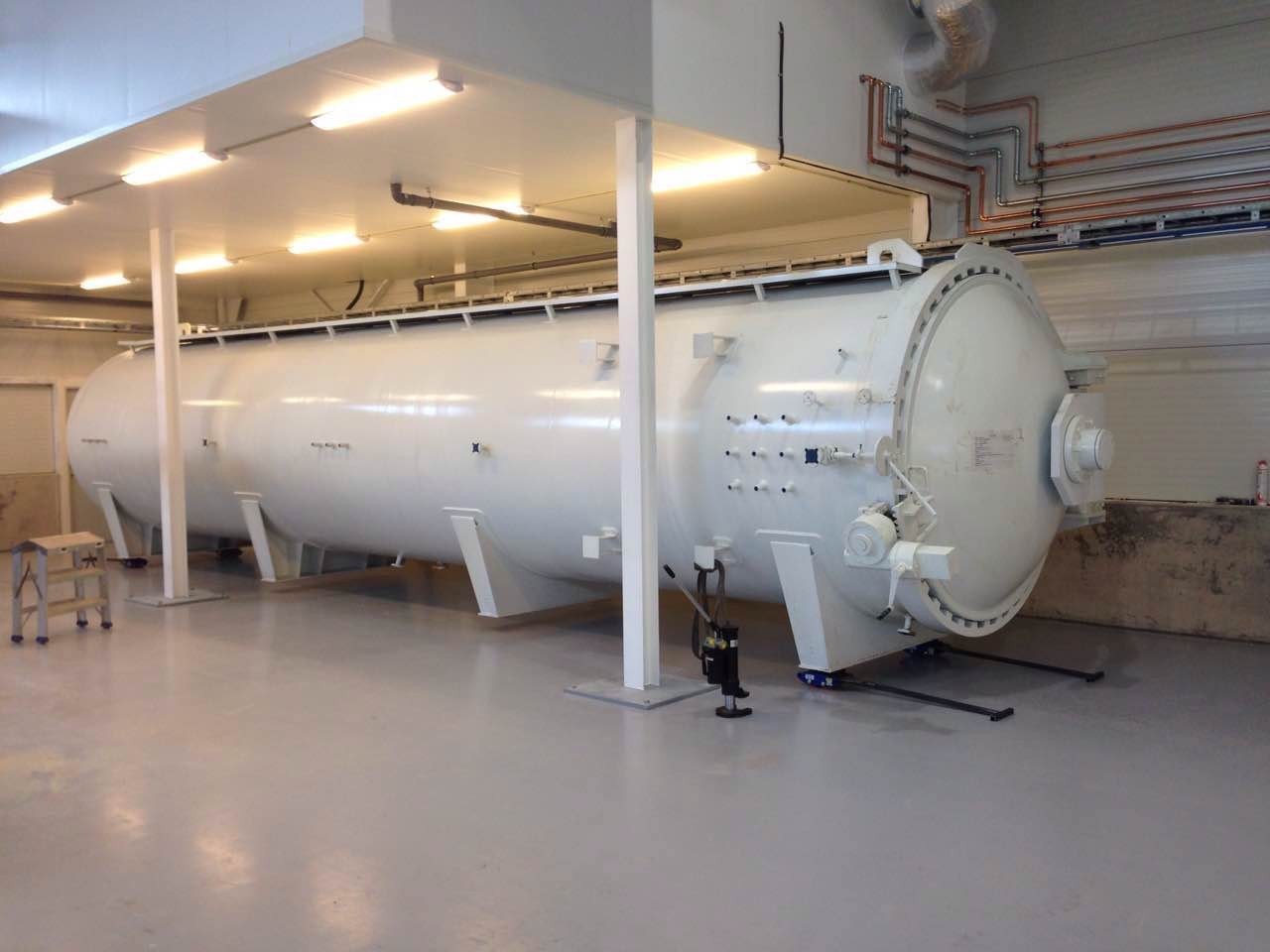 Industrial Vulcanizing Autoclave With Hydraulic Cylinder And Safety Interlock