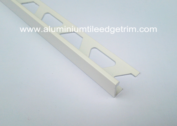 Weather Resistance Aluminium White Tile Edge Trim With L shaped