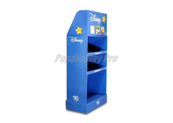 Quality Recycled Blue Cardboard Retail Point Of Sale Displays Decorative For Disney Toys for sale