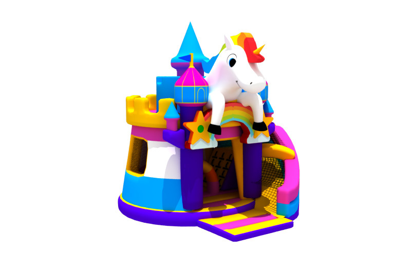 UL Combo 0.55mm Inflatable Unicorn Bounce House