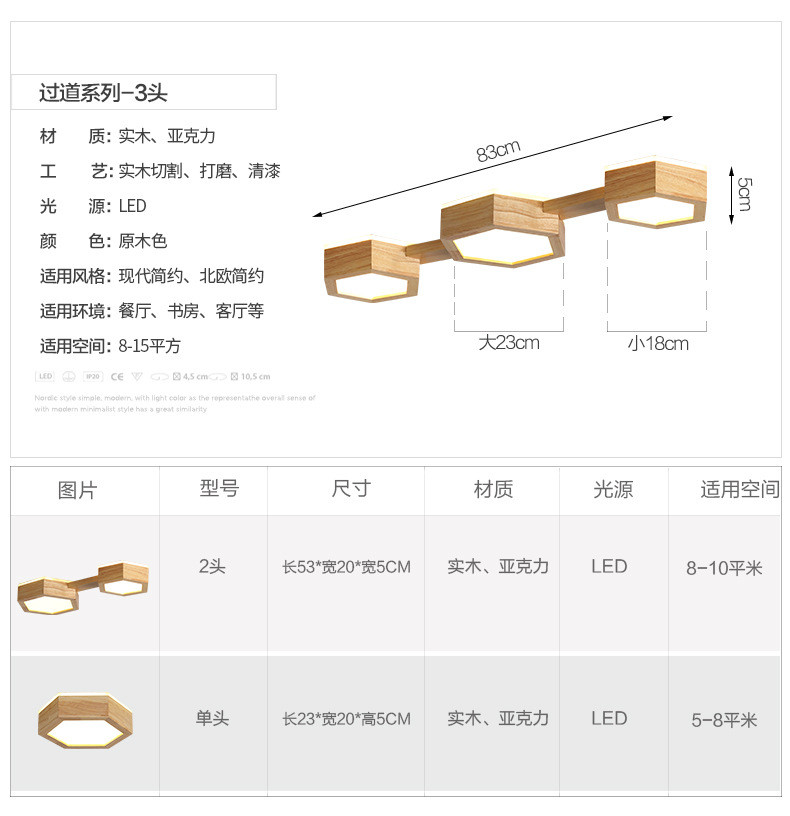 Japanese LED Corridor Lamp Modern Entrance Hall Hallway Lustres Nordic Creative Cloakroom Ceiling Lights(WH-WA-49)