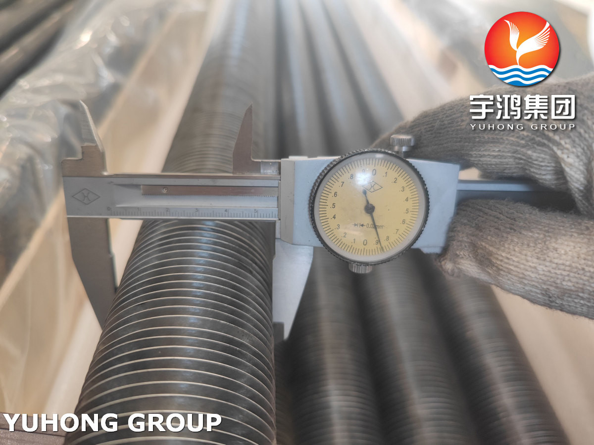 Helical Type Fin Tube , Extruded Fin Tube For Air Cooler Application