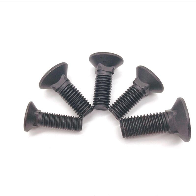 DIN605 Black Hardware fastenal flat countersunk Head Carriage Nib Bolt