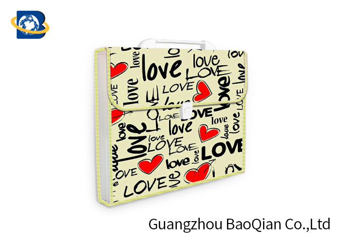 PP / PVC Cute Expanding File Folders 3D Lenticular Printing Eco - Friendly Material