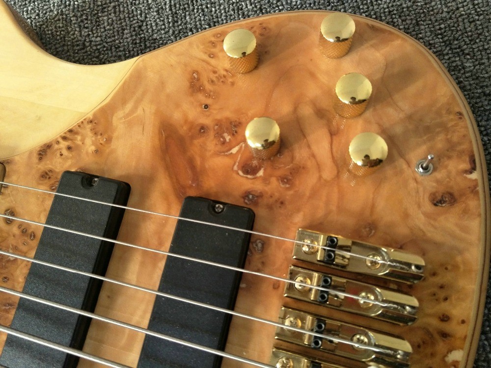 6 Strings Electric Bass Guitar Maple Body Active pickups Bass Guitar Music instruments