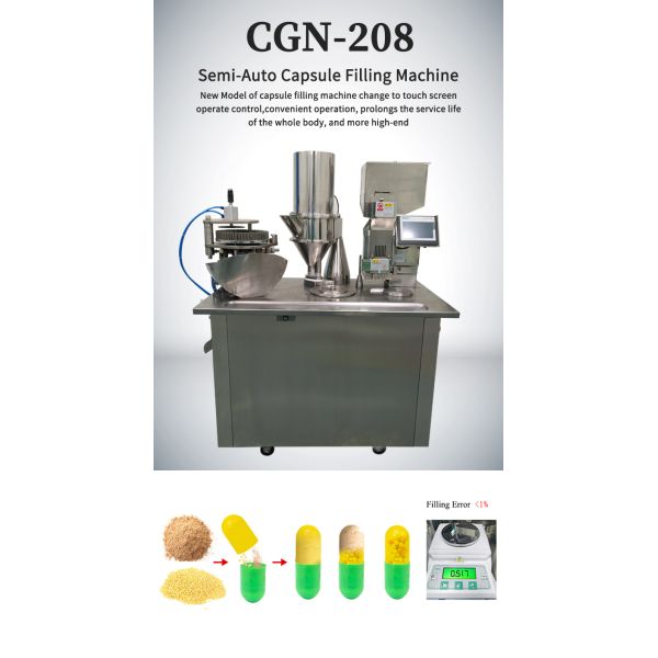 Semi Automatic Capsule Filling Machine Meeting CGMP Standard