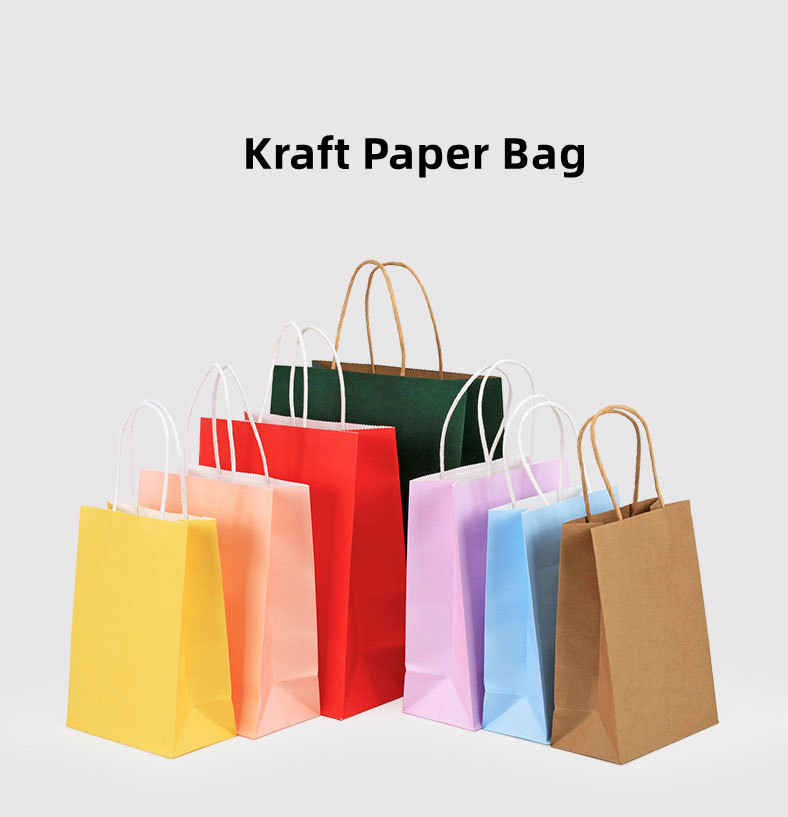 Recycled Retail Food Kraft Paper Snack Bags Packaging OEM