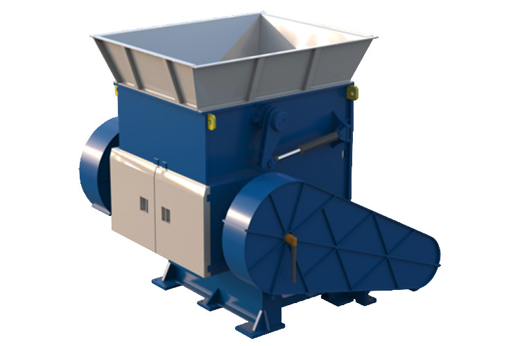 High Efficient Single Shaft Waste Material Recycling Shredder Machine For Waste Plastic