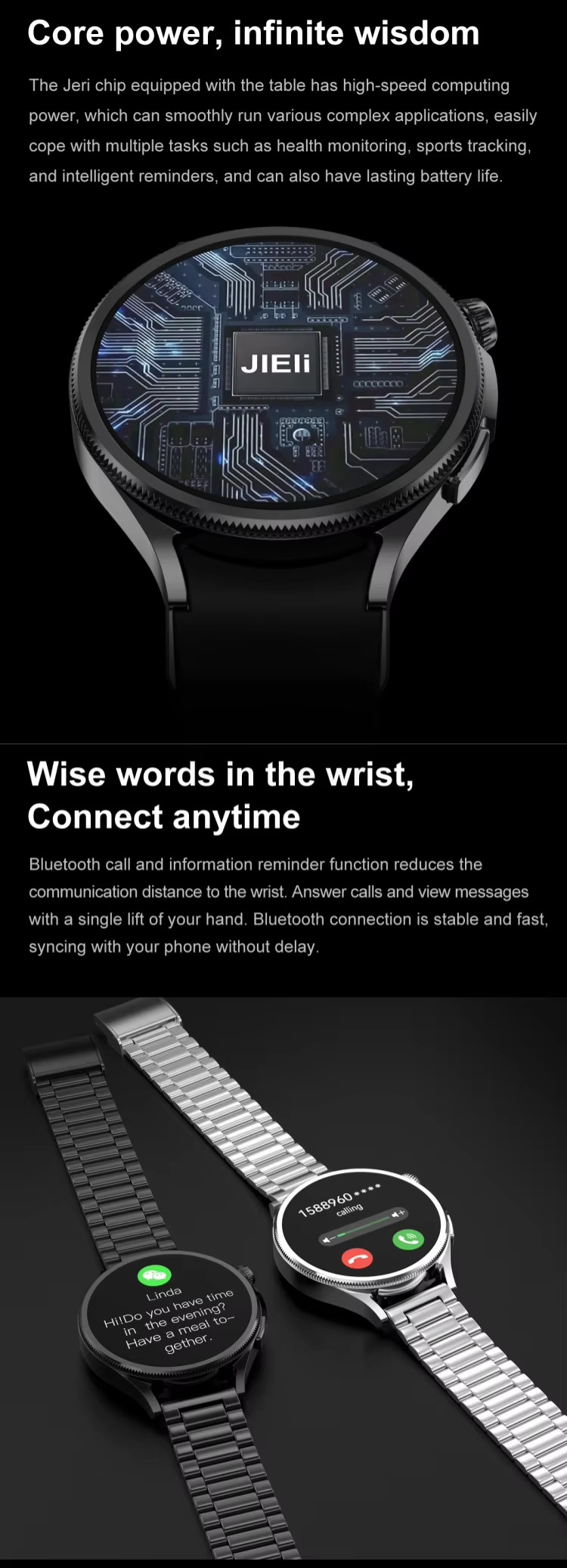 Waterproof Round Sport Outdoor Smartwatches Multifunctional 200mAh