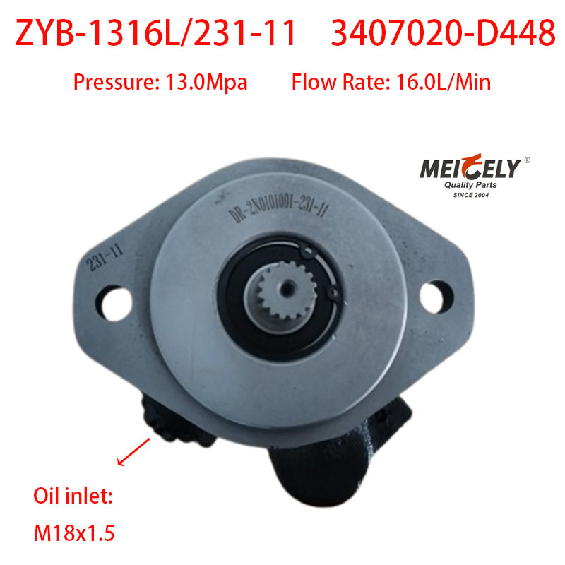 Engine Parts ZYB-1316L/231-11 Weichai Deutz Power Steering Pump