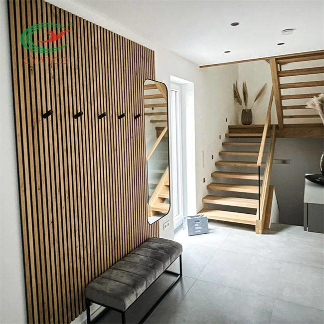 Decorative Ceiling Mounted Acoustic Wall Panels Wood Veneer Panels