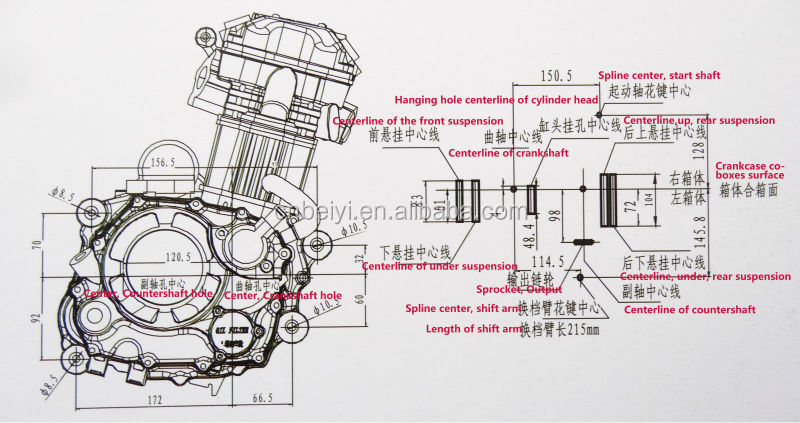 300cc Gasoline Water-Cooling Tricycle Engine for Country Markets by Chongqing Loncin