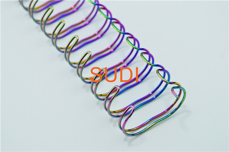 5/8" To 1-3/4" 2:1 Pitch Plated Double Ring Binding For Educational Books And More