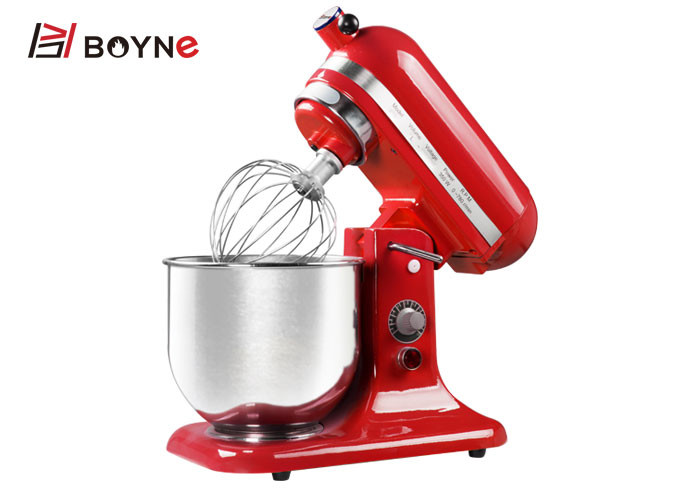 Stainless Steel Small Food Milk Mixer 5L Red 220v For Bakery for home use