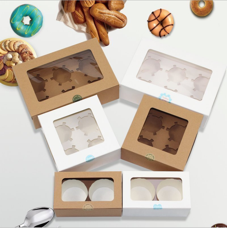 Multi Color Choices Custom Cardboard Display Boxes With Clear Window