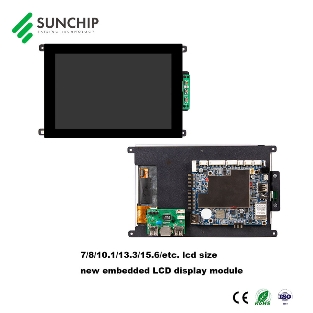 Sunchip 10.1-inch Open Frame LCD touch screen Monitor Interactive Digital Signage display for Advertising AIO POS machin