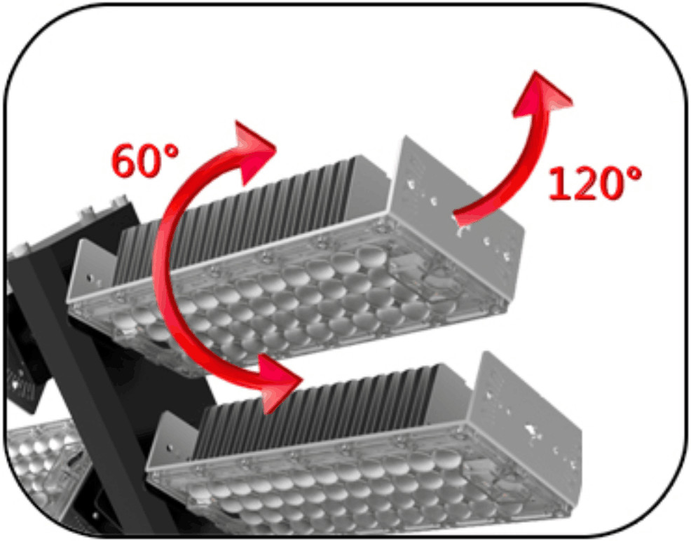 High Mast Led Flood Light 1500w China Service Lightings 180000 Lumen Led Outdoor Stadium Light