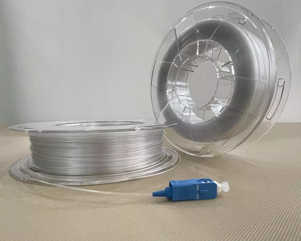 G657b3 Ftth Tac Fiber Transparent Invisible 0.9mm Nylon / Pvc