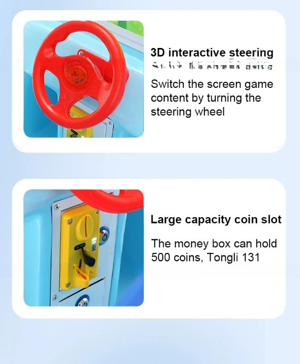 Dreamland Cartoon police car amusement machine kiddie rides coin operated fiberglass 15LCD screen kids electric rocking car
