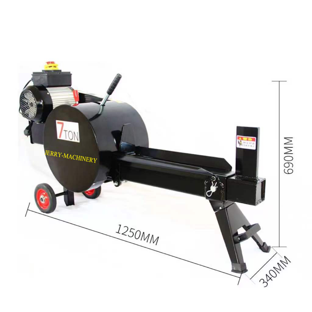 Electric Motor Wood Splitting Machine Mobile Firewood Processor Hydraulic Log Splitter