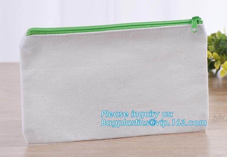 Professional Cosmetic Bag Canvas Zipper Pouch Wholesale, Private Label Makeup Bag, Canvas Bag with Zipper bagplastics