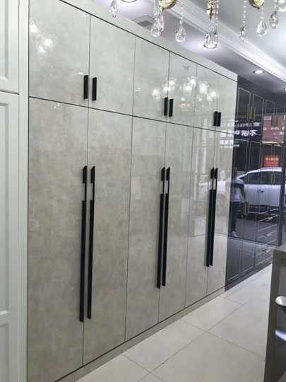 Modern simple mirror image acrylic MDF board for kitchen cabinet