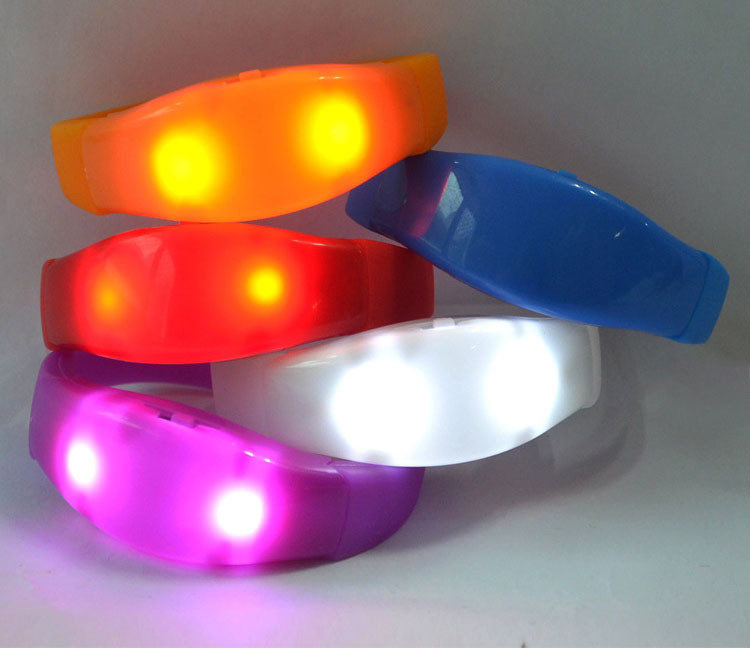 Environmental concert light bracelet 21*2cm silicone + ABS logo customized