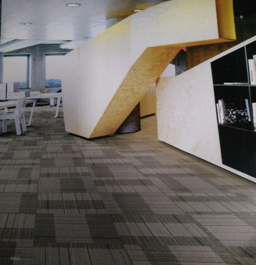 50*50cm Natural Woven Carpet , Flat Woven Natural Rug Multi - Level Loop