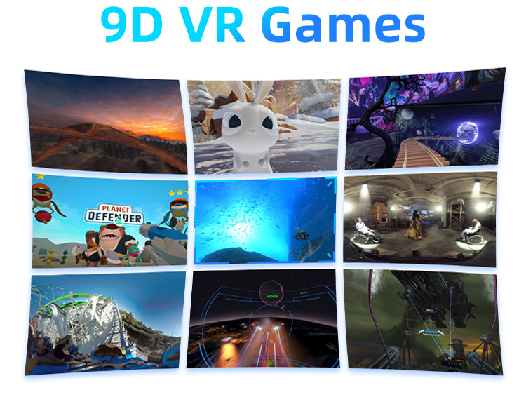 Fiberglass Seats 9D VR Cinema Sliding Simulator Game Equipment