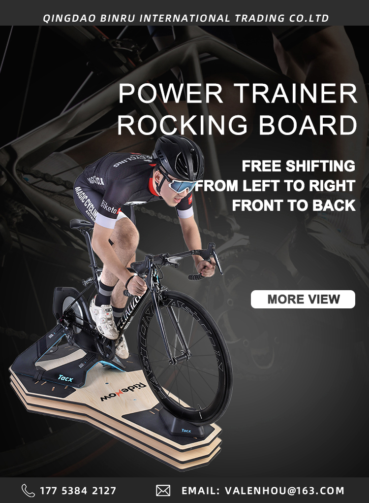 RideNow Rocking Board Commercial Stationary Fitness Trainer With Rubber Damping Block